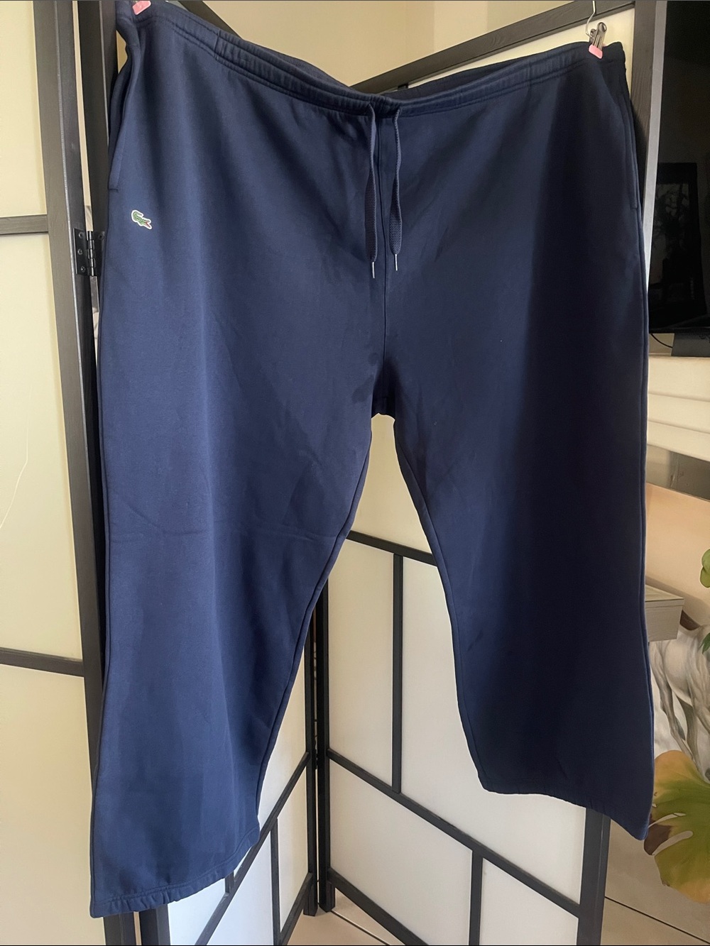 Lacoste Men's Navy Blue Drawstring Joggers